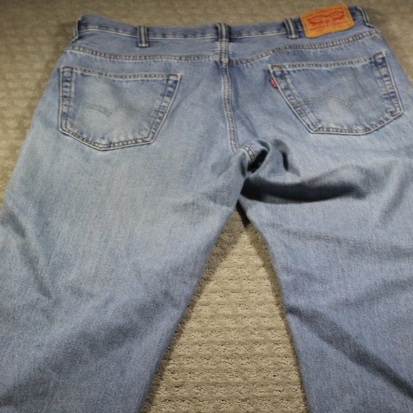 Levi's 550 38x32 Relaxed Fit Tapered Leg Blue Jeans - Picture 2 of 7